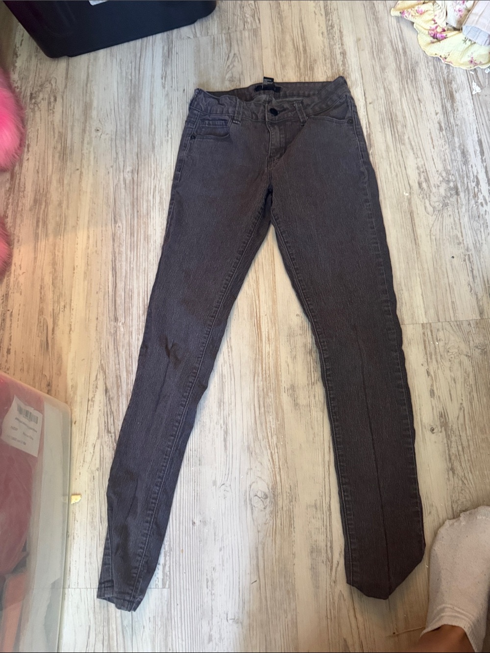Women’s High-Rise Skinny Jeans in Charcoal Gray forever 21